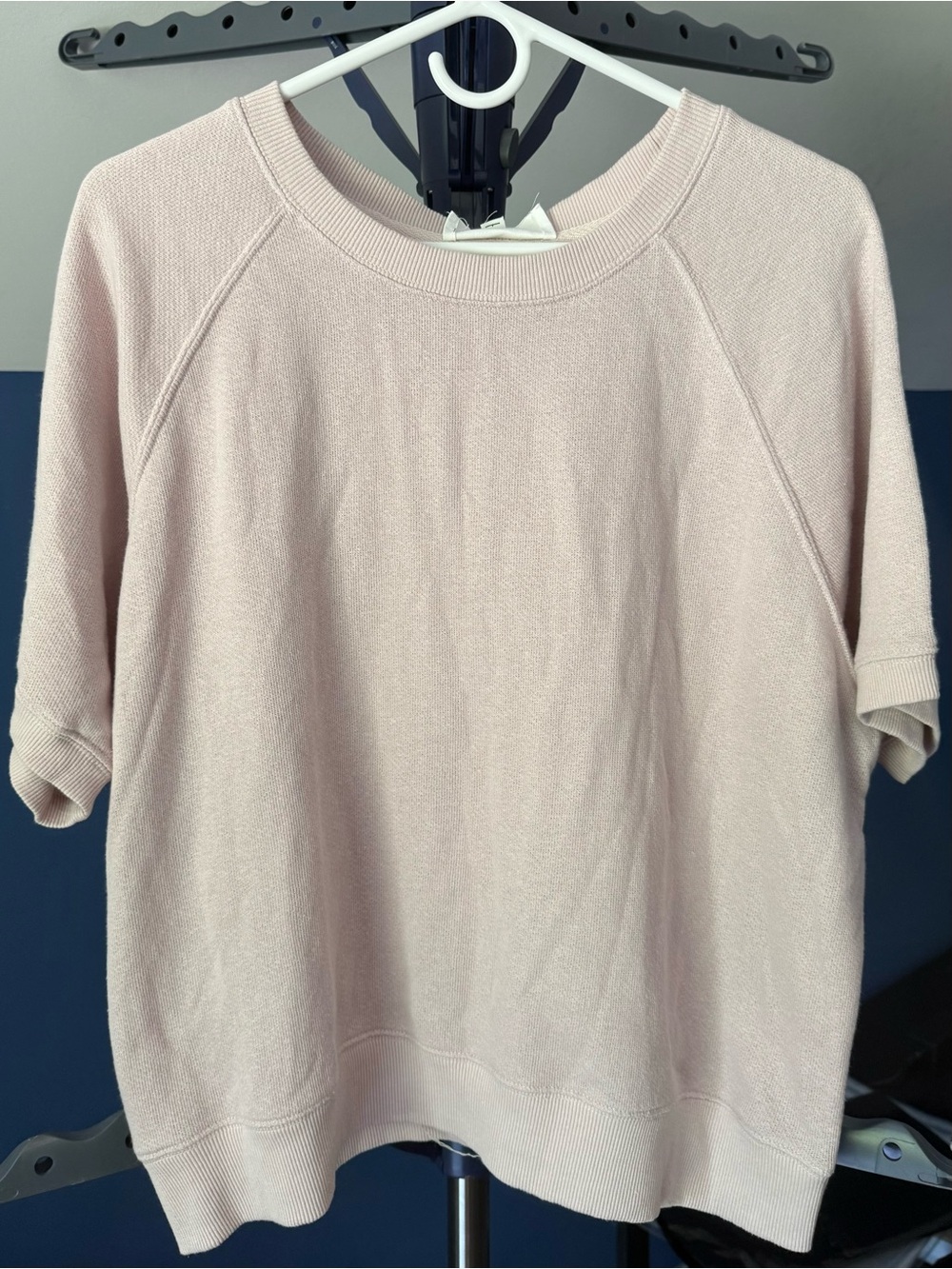 NWT Olive + Oak Blush Pink Short Sleeve Sweatshirt Women’s M Oversized